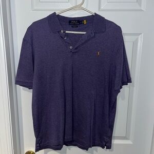 Polo by Ralph Lauren Men's Purple Polo Shirt